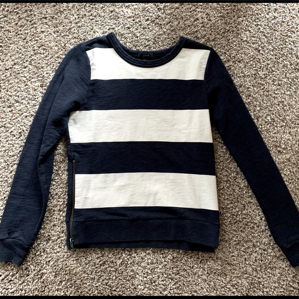 J Crew Striped Sweatshirt